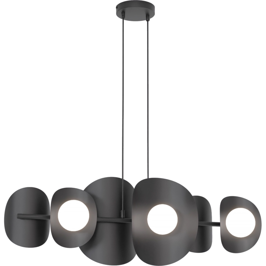 Lampadario a cavo ELEMENTI 6xG9/8W/230V nero