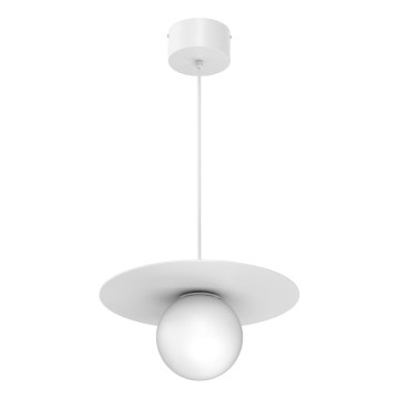 Lampadario a cavo FLAT 1xE27/15W/230V bianco