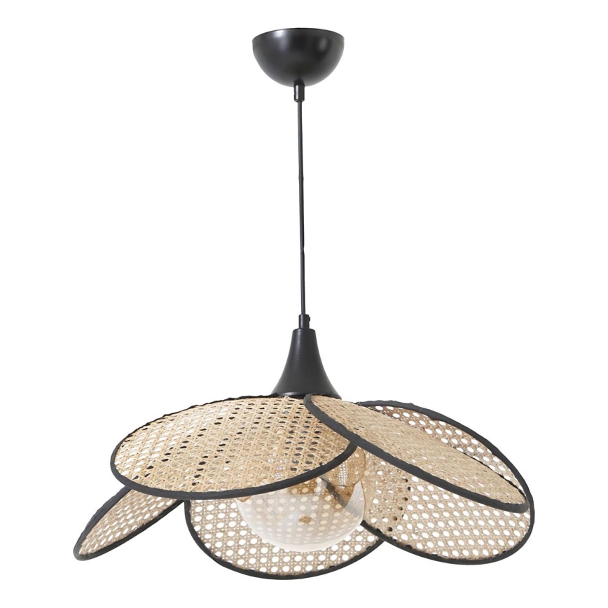 Lampadario a cavo FUME 1xE27/40W/230V, Ø 45 cm, nero/beige