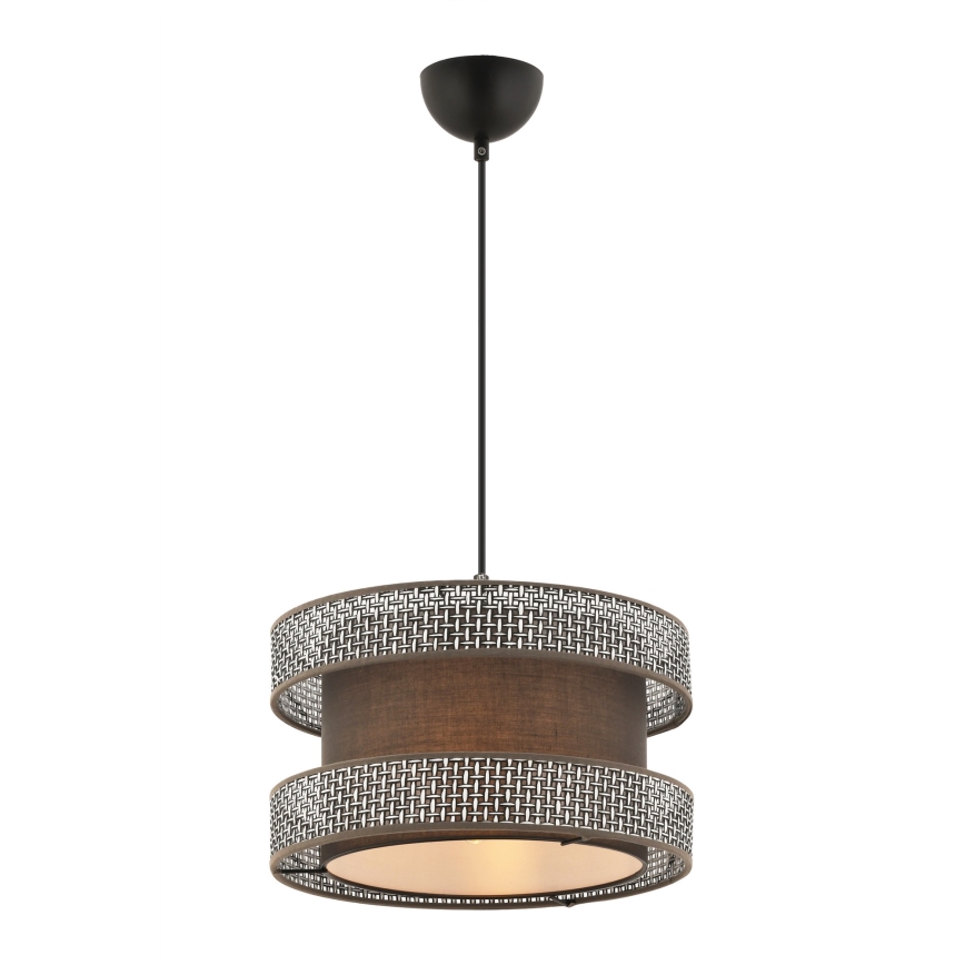 Lampadario a cavo HALO 1xE27/60W/230V marrone/grigio
