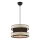 Lampadario a cavo HALO 1xE27/60W/230V nero/crema
