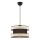 Lampadario a cavo HALO 1xE27/60W/230V nero/crema