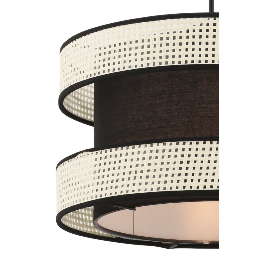 Lampadario a cavo HALO 1xE27/60W/230V nero/crema