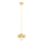 Lampadario a cavo LARSO 1xE27/15W/230V giallo/beige