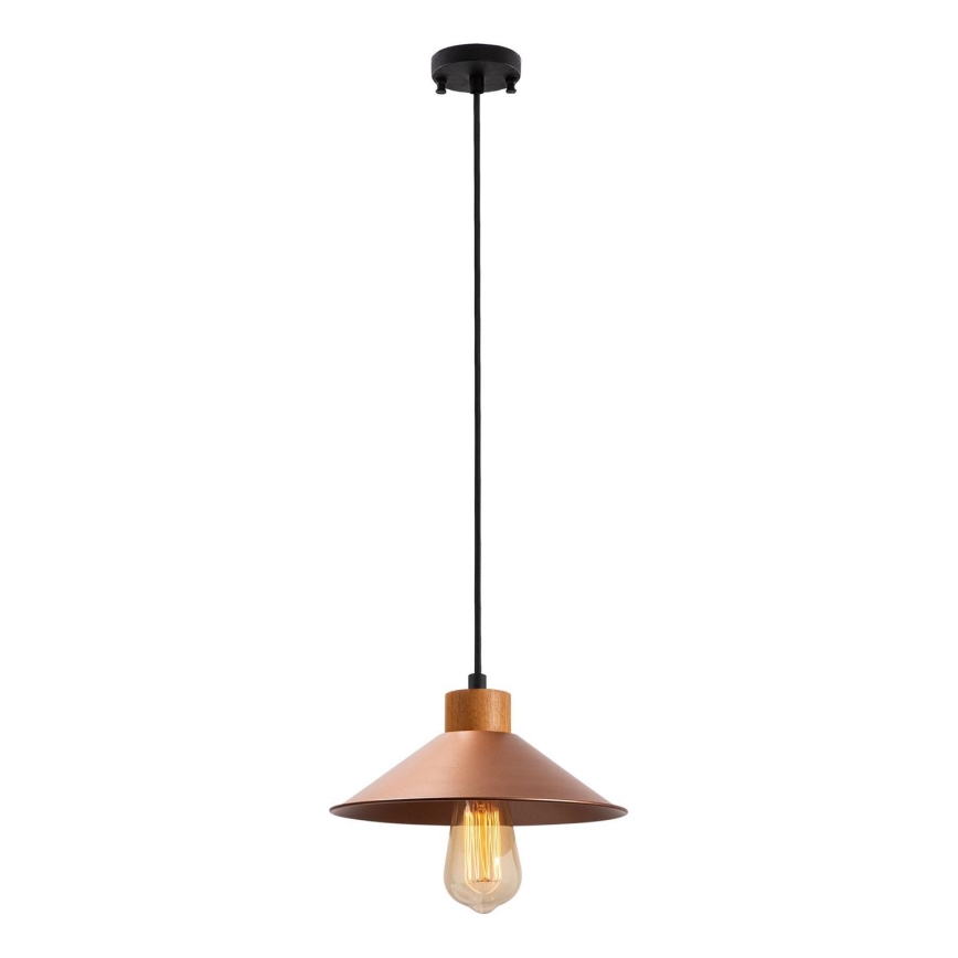 Lampadario a cavo MANAVGAT 1xE27/40W/230V rame/marrone