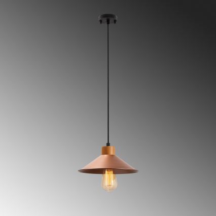 Lampadario a cavo MANAVGAT 1xE27/40W/230V rame/marrone