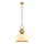 Lampadario a cavo MONZA 1xE27/40W/230V Ø 30 cm crema/bronzo