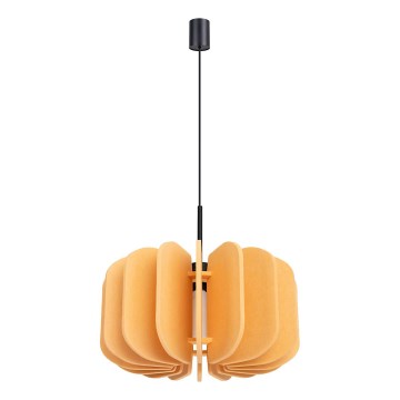Lampadario a cavo MULA 1xE27/15W/230V Ø 45 cm giallo