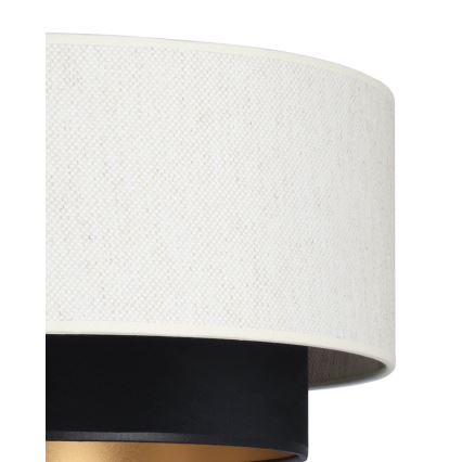 Lampadario a cavo NATIA 1xE27/60W/230V bianco/nero