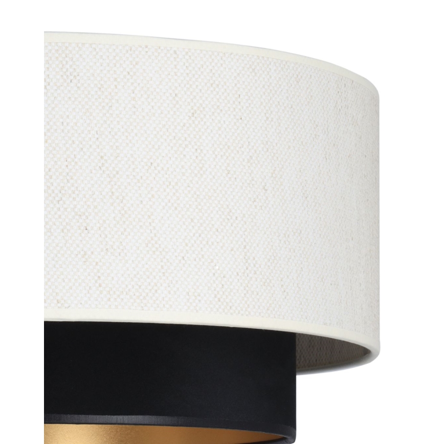 Lampadario a cavo NATIA 1xE27/60W/230V bianco/nero