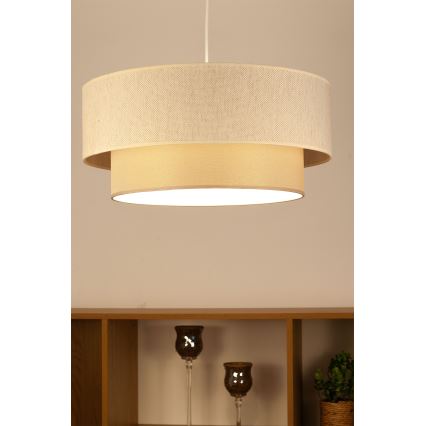 Lampadario a cavo NATIA 1xE27/60W/230V crema