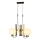 Lampadario a cavo REGGIO 3xE27/40W/230V dorato
