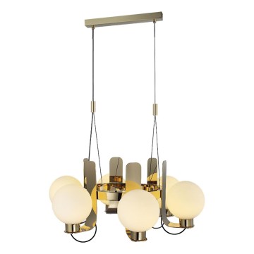 Lampadario a cavo REGGIO 6xE27/40W/230V dorato