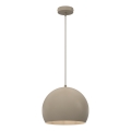 Lampadario a cavo SOOL 1xE27/15W/230V Ø 27 cm, beige