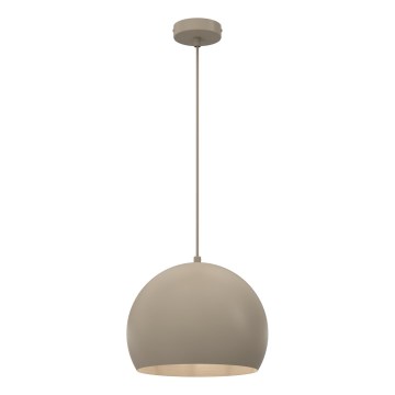 Lampadario a cavo SOOL 1xE27/15W/230V Ø 27 cm, beige