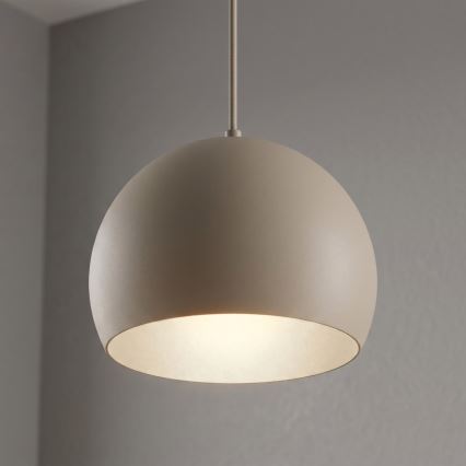 Lampadario a cavo SOOL 1xE27/15W/230V Ø 27 cm, beige