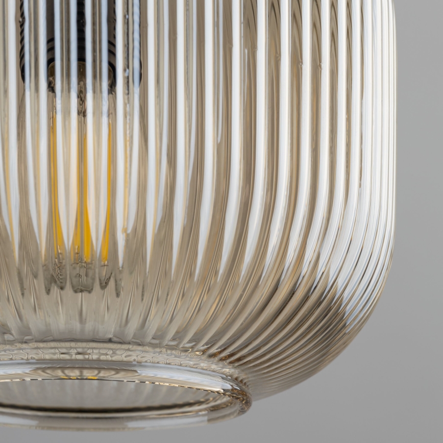 Lampadario a cavo SOPHIA 1xE14/10W/230V nero/verde/fumé beige
