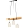 Lampadario a cavo TRENO 3xE27/25W/230V in pino