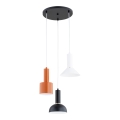 Lampadario a cavo VANTI 3xE27/15W/230V multicolore