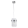 Lampadario a cavo VETRO 1xE14/10W/230V cromo lucido