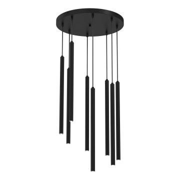 Lampadario a cavo YORU 8xG9/8W/230V nero
