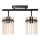 Lampadario a plafone 2xE27/60W/230V nero/fumé
