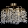 Lampadario a plafone 5xE14/60W/230V diametro 40 cm oro