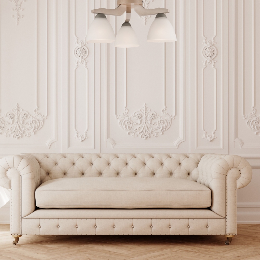 Lampadario a plafone ADRIANO 3xE27/60W/230V - FSC certificato