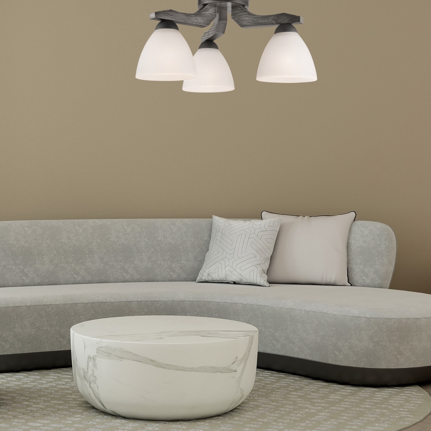 Lampadario a plafone ADRIANO 3xE27/60W/230V - FSC certificato