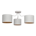 Lampadario a plafone ALBA 3xE27/15W/230V bianco/dorato
