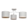 Lampadario a plafone ALBA 3xE27/15W/230V bianco/dorato