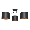 Lampadario a plafone ALBA 3xE27/15W/230V nero/dorato