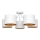 Lampadario a plafone ALBA 5xE27/15W/230V bianco/dorato