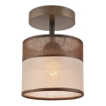 Lampadario a plafone ANDREA 1xE27/60W/230V faggio