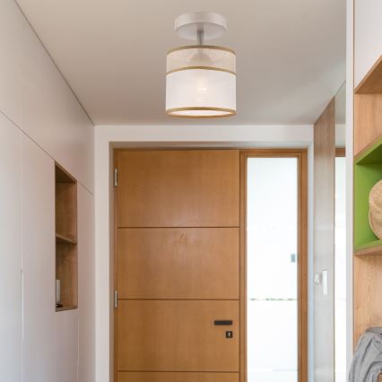 Lampadario a plafone ANDREA 1xE27/60W/230V faggio