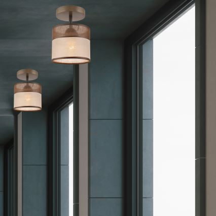 Lampadario a plafone ANDREA 1xE27/60W/230V faggio