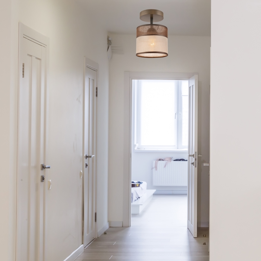 Lampadario a plafone ANDREA 1xE27/60W/230V faggio