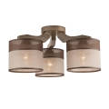 Lampadario a plafone ANDREA 3xE27/60W/230V faggio