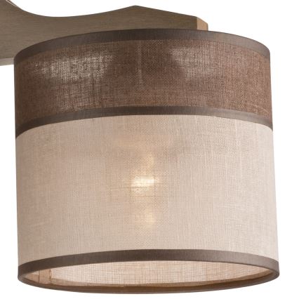 Lampadario a plafone ANDREA 3xE27/60W/230V faggio