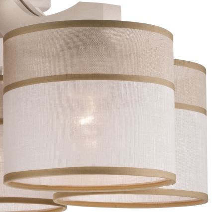 Lampadario a plafone ANDREA 5xE27/60W/230V faggio
