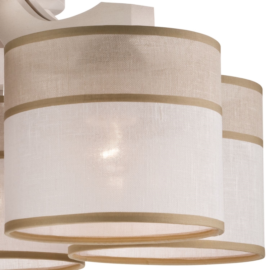 Lampadario a plafone ANDREA 5xE27/60W/230V faggio
