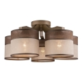 Lampadario a plafone ANDREA 5xE27/60W/230V faggio