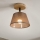 Lampadario a plafone ANTONIO 1xE14/40W/230V marrone/quercia