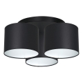 Lampadario a plafone ARDEN 3xE27/60W/230V nero/bianco