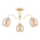 Lampadario a plafone ARIEL 3xE27/15W/230V oro