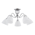 Lampadario a plafone ARIEL 5xE27/15W/230V cromo lucido