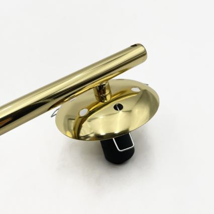 Lampadario a plafone AURIS 5xE14/15W/230V oro/nero fumé/beige