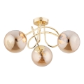 Lampadario a plafone BANKO 3xE14/10W/230V oro