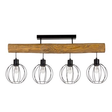 Lampadario a plafone BERIS 4xE27/25W/230V pino