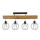 Lampadario a plafone BERIS 4xE27/25W/230V pino